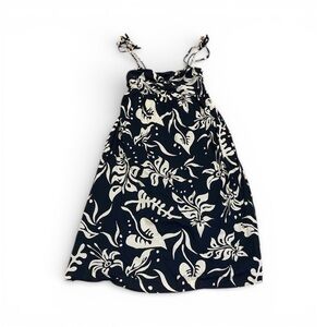 Gap black and cream midi dress